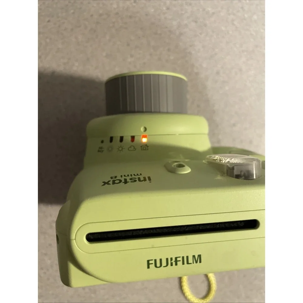 Instax Mini 8 Green Camera With Blue Carrying Case READ